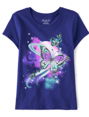 Girls Butterfly Graphic Tee