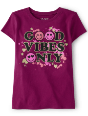 Girls GOOD VIBES SS T-Shirt by Sweet Winks main image 0