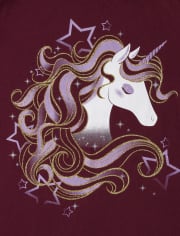 Girls Unicorn Graphic Tee