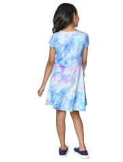 Vestido skater estampado para niñas
