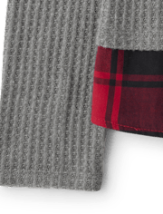 Womens Mommy And Me Buffalo Plaid Snit 2 in 1 Sweater