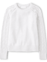 Girls Metallic Sweater