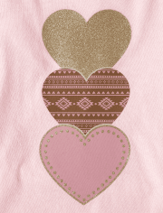 Girls Colorblock Graphic Top