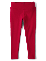 Leggings acogedores de talle alto para niñas