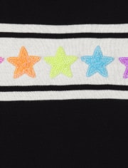 Girls Rainbow Star Sweater