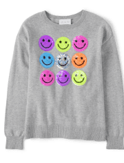 Girls Graphic Sweater