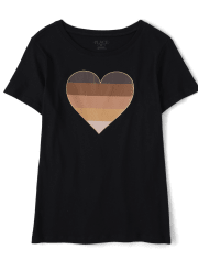 Womens Mommy And Me Heart Graphic Tee