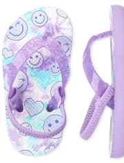 Toddler Girls Print Flip Flops 3-Pack