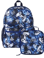 Boys Gaming Backpack And Lunchbox Set
