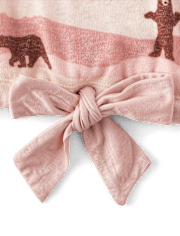 Pijama de punto con suéter de oso familiar a juego para mujer