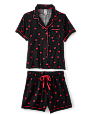 Pijamas de modal con forma de corazón para mujer