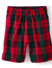 Pantalones Shortsde pijama de franela para hombre