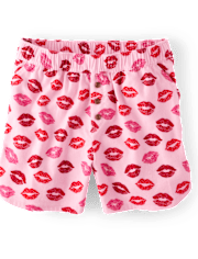 Pantalones cortos de pijama de franela para mujer