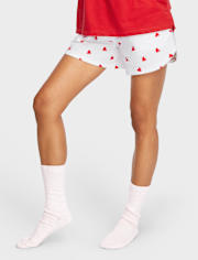 Womens Flannel Pajama Shorts