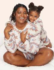 Pijama Sherpa Con Estampado Mamá Y Yo Para Mujer
