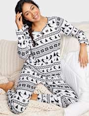 Pijamas térmicos de esquí para mujer