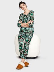 Pijama térmico Fairisle familiar a juego para mujer