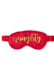 Conjunto de accesorios de 2 piezas de calcetines y antifaz reversibles Naughty Nice para mujer