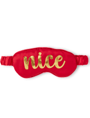 Conjunto de accesorios de 2 piezas de calcetines y antifaz reversibles Naughty Nice para mujer