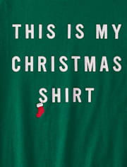 Camiseta para dormir unisex con estampado navideño para adultos