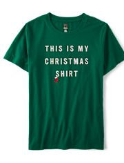 Camiseta para dormir unisex con estampado navideño para adultos