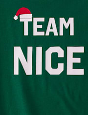 Camiseta para dormir unisex con estampado navideño para adultos