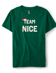 Camiseta para dormir unisex con estampado navideño para adultos