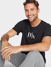 Camiseta para dormir con estampado gráfico para hombre