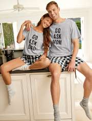 Camiseta para dormir con estampado gráfico para hombre