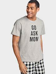 Camiseta para dormir con estampado gráfico para hombre
