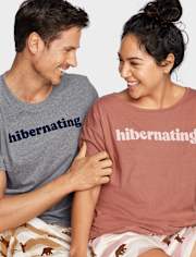 Camiseta para dormir con estampado gráfico para hombre