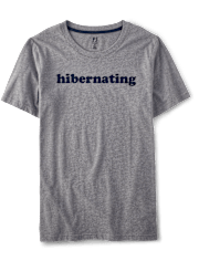 Camiseta para dormir con estampado gráfico para hombre