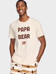 Camiseta para dormir con estampado gráfico para hombre