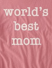 Camiseta para dormir con estampado gráfico para mujer