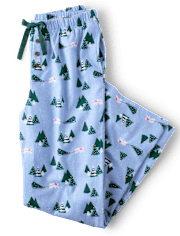 Womens Print Flannel Pajama Pants