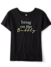 Camiseta para dormir con estampado gráfico para mujer