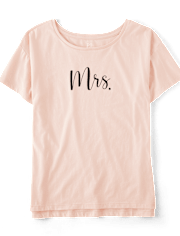 Camiseta para dormir con estampado gráfico para mujer