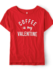Camiseta para dormir con estampado del día de San Valentín para mujer