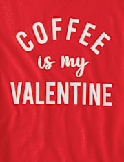 Camiseta para dormir con estampado del día de San Valentín para mujer