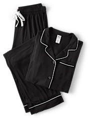 Conjunto de pantalón y top de pijama modal para mujer