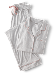 Conjunto de pantalón y top de pijama modal para mujer