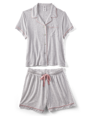 Conjunto de pijama y pantalones cortos de modal para mujer