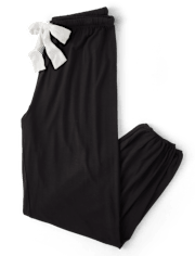 Pantalones de pijama modal con lazo frontal para mujer