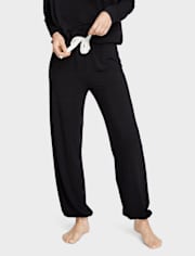 Pantalones de pijama modal con lazo frontal para mujer