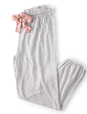 Pantalones de pijama modal con lazo frontal para mujer