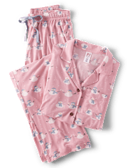 Pijamas modales de muñecos de nieve para mujer