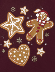 Baby And Toddler Girls Gingerbread Graphic Tee