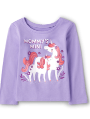 Baby And Toddler Girls Mommy's Mini Graphic Tee