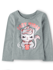 Baby And Toddler Girls Cozy Hugs Graphic Tee