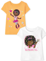 Toddler Girls Graphic Tee 2-Pack
